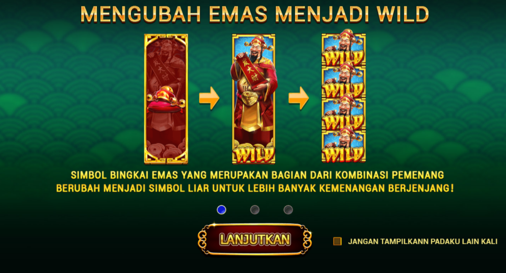 Jika  WILD muncul selama Putaran Gratis